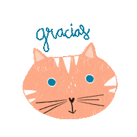 laperaverde cat dog thank you thanks Sticker