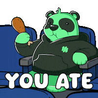 Well Done Eating Sticker by SuperVerse