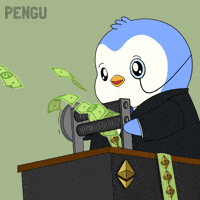 Tom Lee Money GIF by Pudgy Penguins