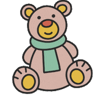 Bear Teddy Sticker by Juguetería Caramba