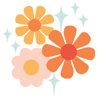 Flowers Sparkle Sticker