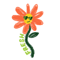 hmillerink new flower fresh new art Sticker