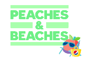 beach peaches and beaches Sticker by Pepsi #Summergram