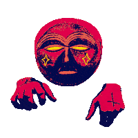 MagickMntn trippy psychedelic weird feelings magick mountain Sticker