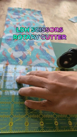 GeriInStitches giphygifmaker rotary cutter ldh scissors GIF