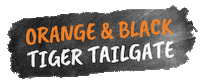 Orange And Black Sticker by Princeton University