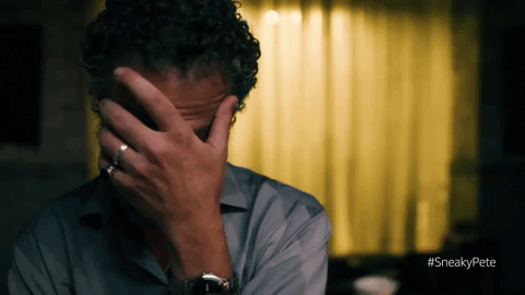 season 2 facepalm GIF by Sneaky Pete