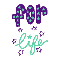 For Life Stars Sticker by Cate