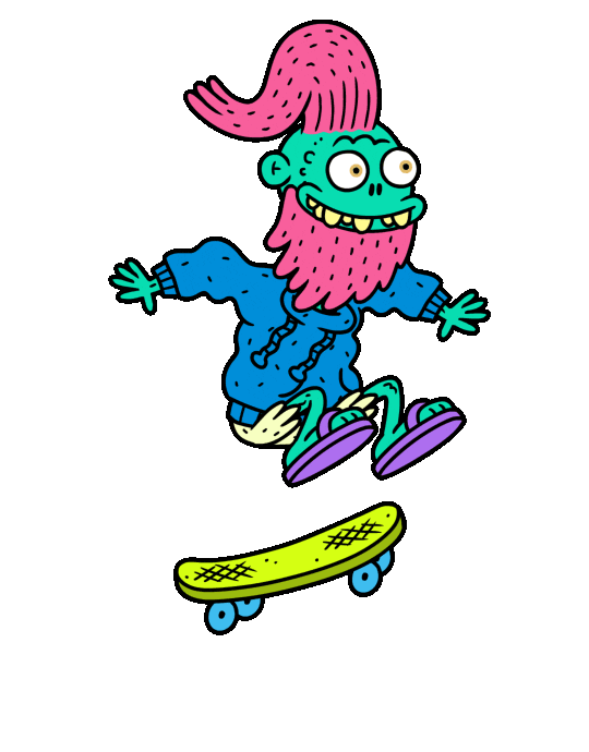 Cartoon Ghost Sticker by Augenblick Studios
