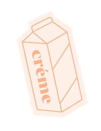 createcreme creative logo design creme creative agency Sticker