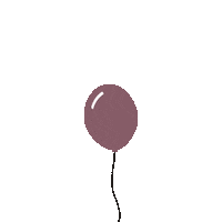 kleinenhip balloon ballon kleinenhip ballonmauve Sticker
