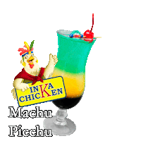 Machu-Picchu Sticker by INKACHICKENROMA