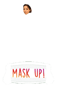 Mask Up Sticker by BORN ON INSTAGRAM