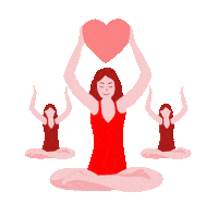 FondazioneLibellula heart girl cuore bellezza Sticker