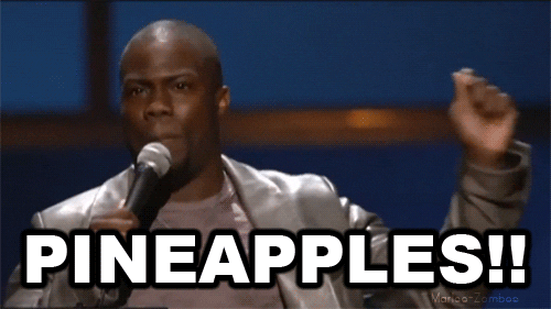 kevin hart pineapples GIF