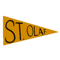 St Olaf Gold Sticker