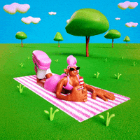 christajart summer icecream bikini park GIF