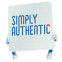 simplyauthenticid blue red smoking cigarette Sticker