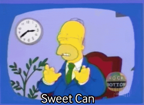 jasonhojnack homer simpson the simpsons sweet can GIF