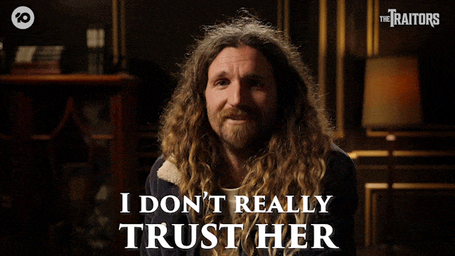 No Trust GIF By The Traitors Australia no-trust-gif-by-the-traitors-australia