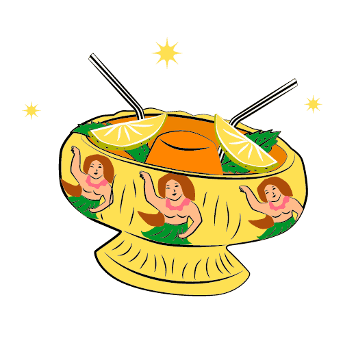 Cocktails Hawaii Sticker by Swizzologist