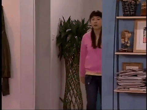 home with kids jia you er nv GIF