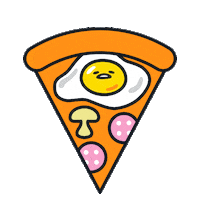 Pizza Egg Sticker by Gudetama