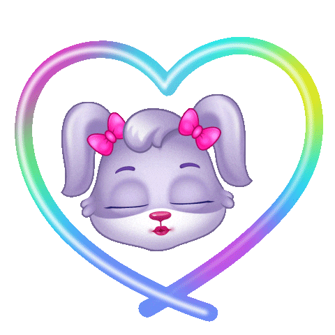 I Love You Hearts Sticker by Lucas and Friends by RV AppStudios