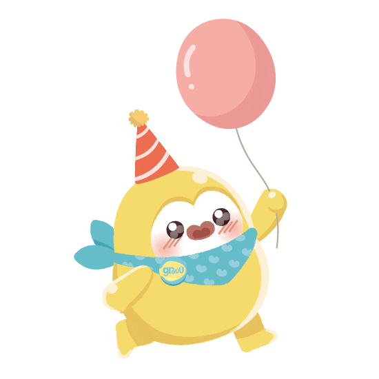 Happy Party Sticker by Grouu