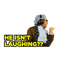 Not Funny Straight Face Sticker