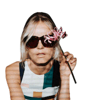smykker flower sun sunglasses blonde Sticker