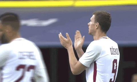 edin dzeko applause GIF by AS Roma