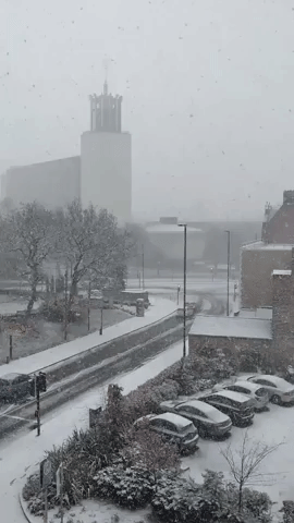 Snow Blankets Newcastle as Weather Warning in Place for Northeast of England