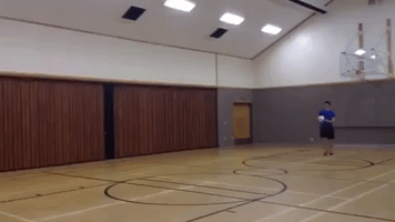 Incredible Trick Shot Combines Soccer and Basketball Skills