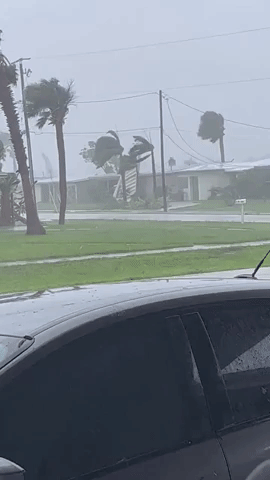 'The Roof Is on the Ground': Powerful Winds From Hurricane Ian Sweep Through Port Charlotte, Florida