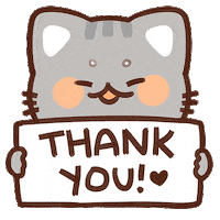 Cat Thanks Sticker by dazz