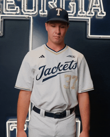 Georgia Tech Baseball GIF by Georgia Tech Yellow Jackets
