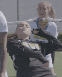 BlueHens happy dancing lacrosse limbo GIF