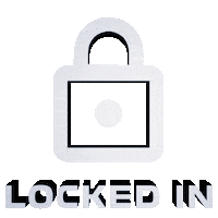 Lock In 3D Sticker