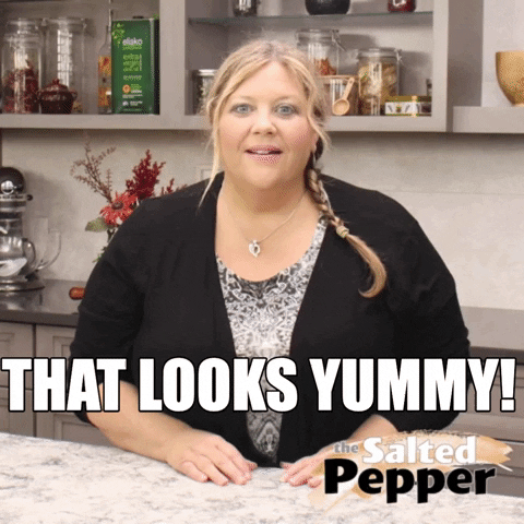 TheSaltedPepper giphygifmaker yummy the salted pepper that looks yummy GIF