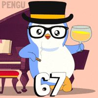 6 7 Penguin GIF by Pudgy Penguins