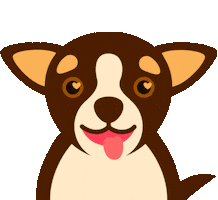 happy dog Sticker by Jackie Lay