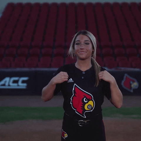 University Of Louisville Softball GIF by Louisville Cardinals