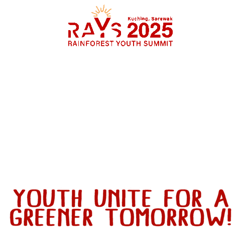 Activism Rays Sticker by RAINFOREST YOUTH SUMMIT