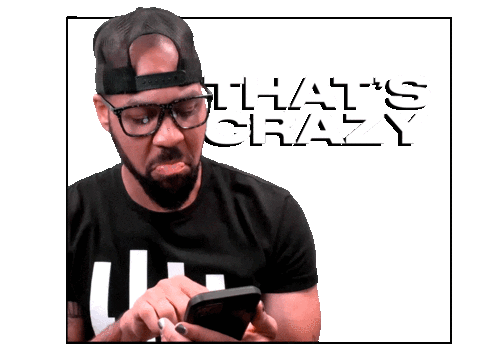 Thats Crazy Sticker by BLKBOK