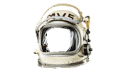 Astronaut Explorer Sticker by multiversestudio