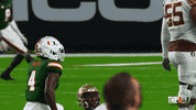 Ncaa Football Celebration GIF by Miami Hurricanes