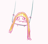 happanna silly stupid playing swing GIF