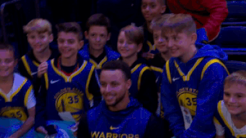 Golden State Warriors Smiling GIF by NBA
