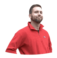 Red Shirt Yes Sticker by Trey Kennedy